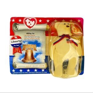 Ty Teenie Beanie Babies McDonald’s Liberty Bear Plush Toy